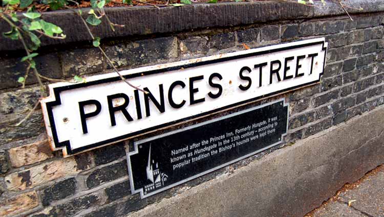 Princes Street sign